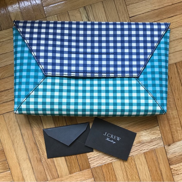 J. Crew Gingham Print Clutch - Picture 6 of 16